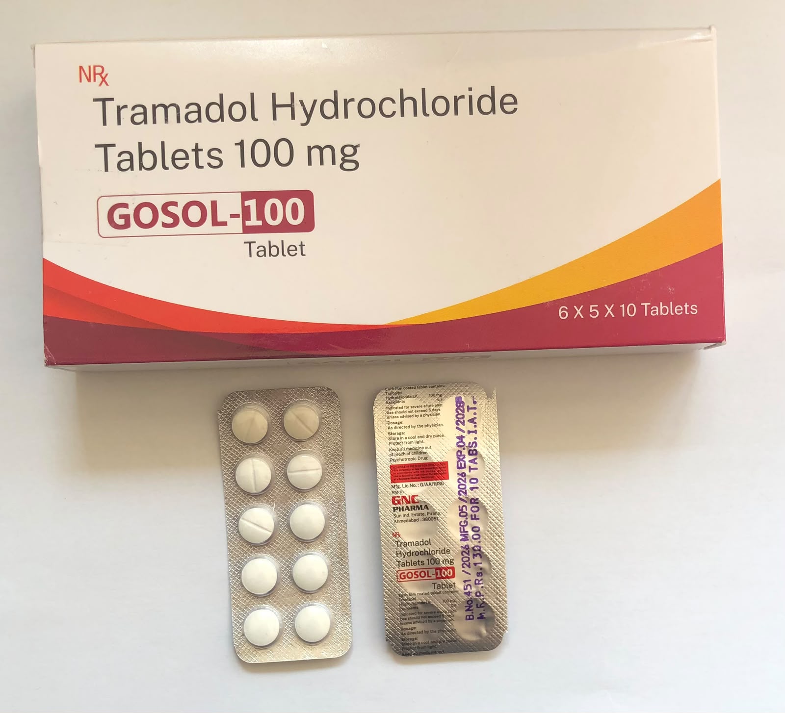 Tramadol Tablets 100mg (GOSOL-100)